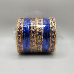 Blue and‎ Gold Bracelets/Bangles